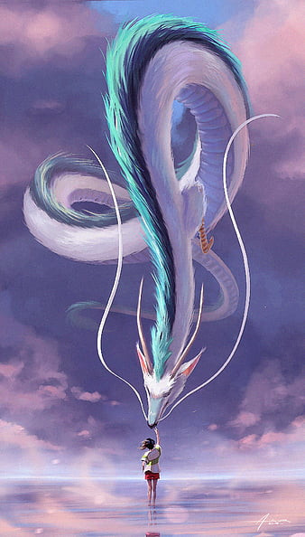 HD wallpaper white dragon snake fantasy girl creature sky fantasy thumbnail.jpg