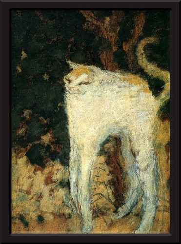 famous cat paintings The White Cat by Pierre Bonnard.jpg