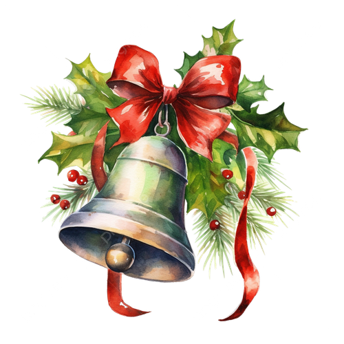 pngtree watercolor christmas bell png image 13395083.png