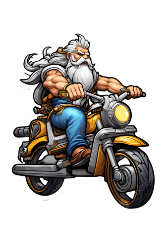 pngtree cute zeus rides aerox motorbike png image 11080010.png