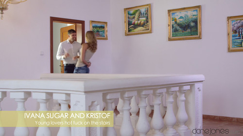 Young lovers hot fuck on the stairs.jpg