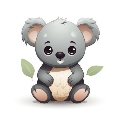 Koala isolated on a white background svg basic min 00360 02.jpg