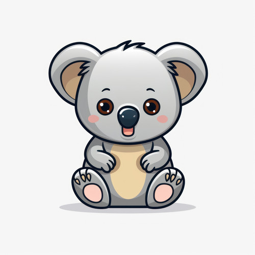 Koala isolated on a white background svg basic min 00360 03.jpg