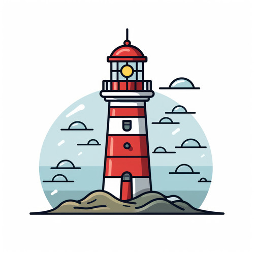 Lighthouse isolated on a white background svg basi 00377 03.jpg
