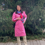 Gabriele Kleid im Lederkleid