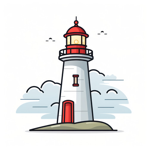 Lighthouse isolated on a white background svg basi 00381 00.jpg