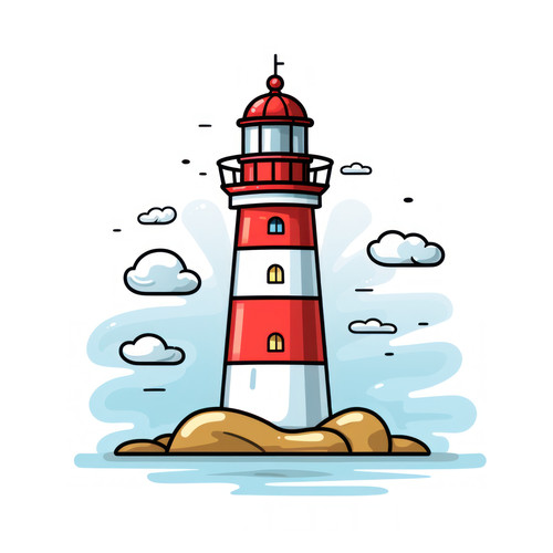 Lighthouse isolated on a white background svg basi 00382 03.jpg