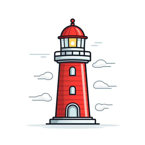 Lighthouse isolated on a white background svg basi 00381 01.jpg