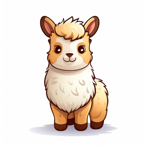 Llama isolated on a white background svg basic min 00383 00.jpg
