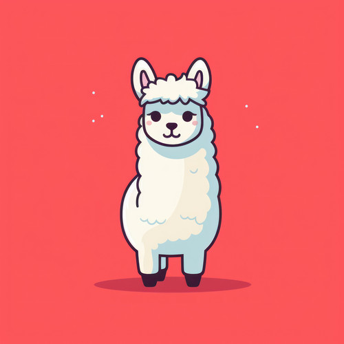 Llama isolated on a white background svg basic min 00383 03.jpg