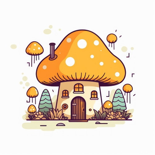 Mushroom house isolated on a white background svg 00418 02.jpg