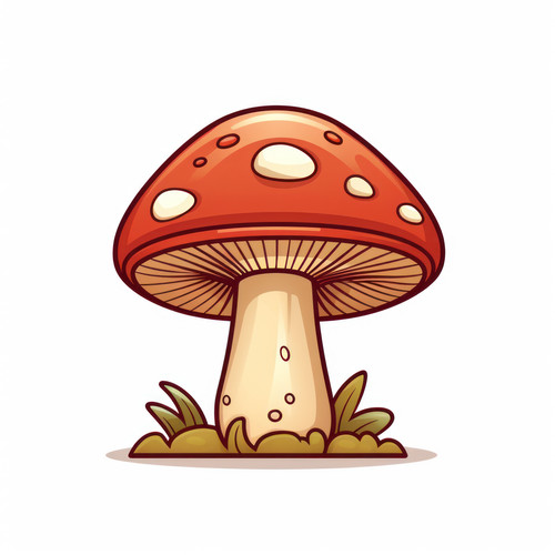 Mushroom isolated on a white background svg basic 00420 03.jpg