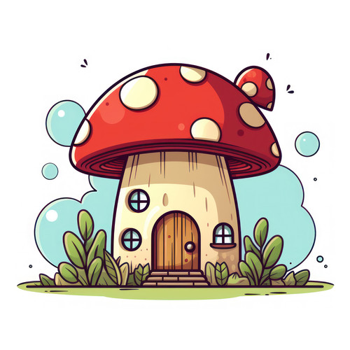 Mushroom house isolated on a white background svg 00419 02.jpg