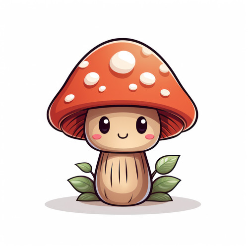 Mushroom isolated on a white background svg basic 00420 02.jpg