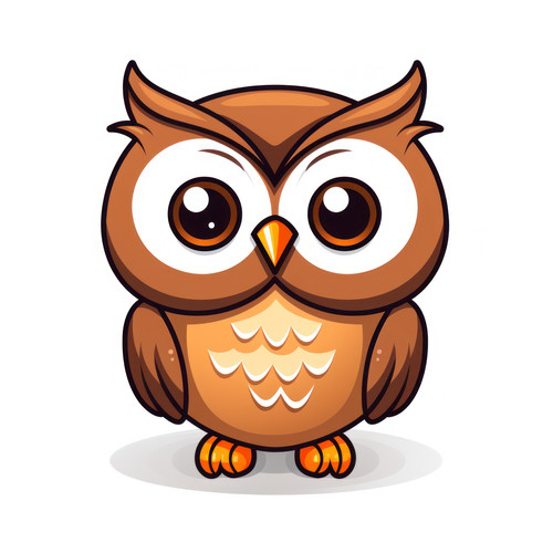 Owl isolated on a white background svg basic minim 00455 00.jpg