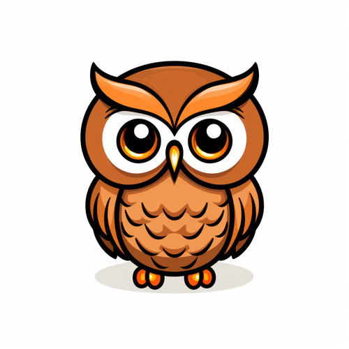 Owl isolated on a white background svg basic minim 00455 03.jpg