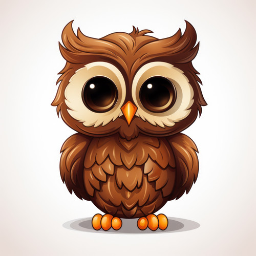 Owl isolated on a white background svg basic minim 00455 02.jpg