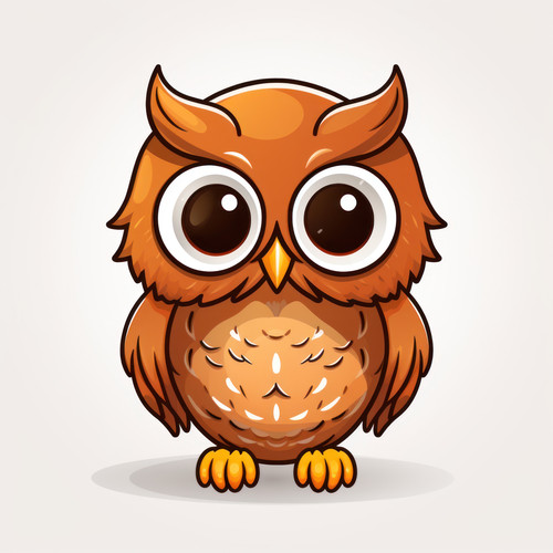 Owl isolated on a white background svg basic minim 00456 02.jpg