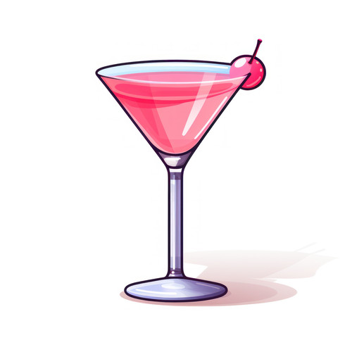Martini glass isolated on a white background svg b 00400 03.jpg