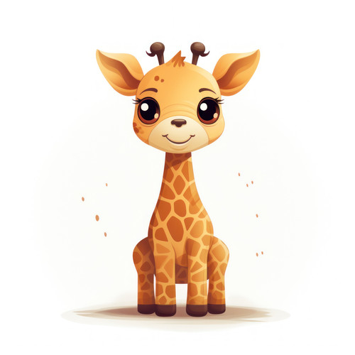 Giraffe isolated on a white background svg basic m 00245 02.jpg