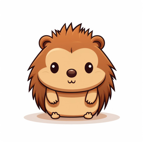 Hedgehog isolated on a white background svg basic 00283 00.jpg