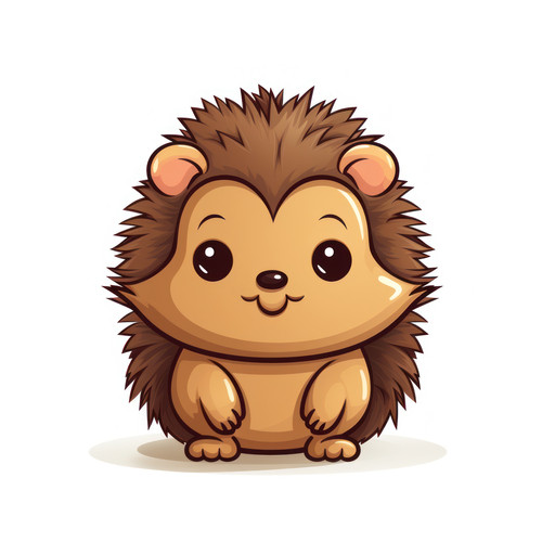 Hedgehog isolated on a white background svg basic 00283 02.jpg