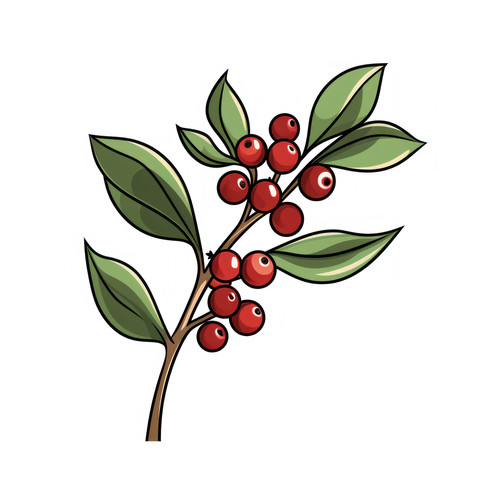 Mistletoe isolated on a white background svg basic 00409 01.jpg