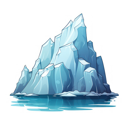 Iceberg isolated on a white background svg basic m 00311 01.jpg