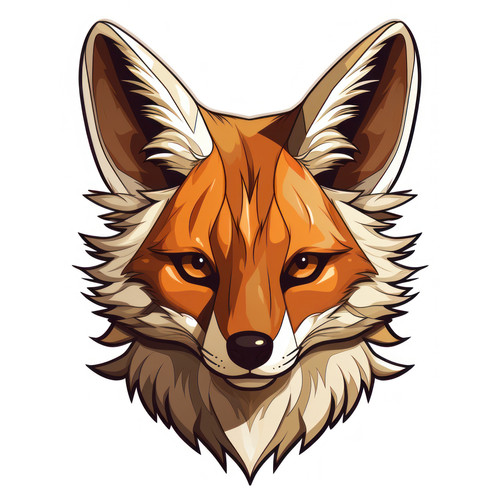 Jackal isolated on a white background svg basic mi 00324 00.jpg