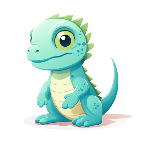 Iguana isolated on a white background svg basic mi 00316 00.jpg