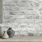 Stylish minimalistic monochromatic composition with design vases and personal accessories. Poster on