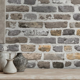 Stylish minimalistic monochromatic composition with design vases and personal accessories. Poster on