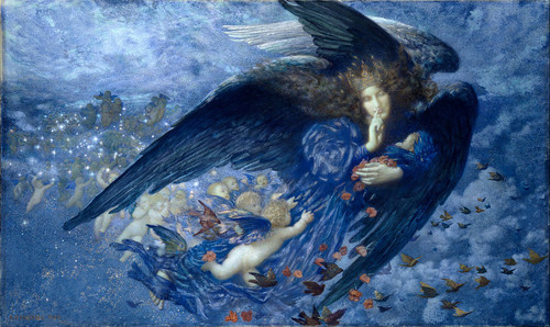 Edward Robert Hughes Night with her Train of Stars Google Art Project.jpg