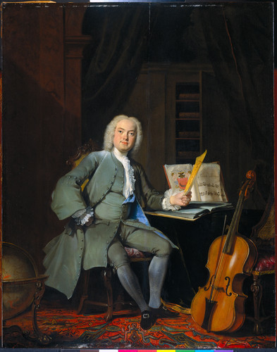 Troost, Cornelis Портрет любителя музыки, возможно Johannes van der Mersch, 1736, 72 cm x 57 cm, Дер