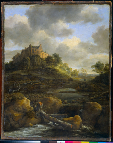 Ruisdael, Jacob Isaacksz van Замок Бентхейм, 1682, 68 cm х 54 cm, Холст, масло