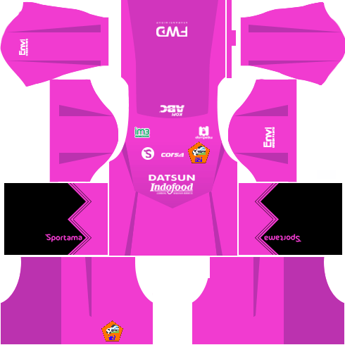 Dream League Soccer DLS 512×512 Persib Bandung GoalKeeper Home Kits1.png