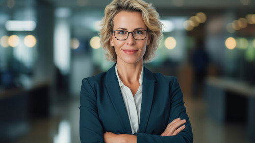 Portrait business and woman with arms crossed in office corporate company and management in Colombia.jpg