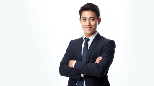 Portrait business and asian man in studio with arms crossed for professional style of broker financi.jpg