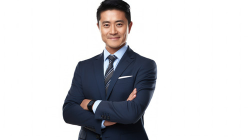 Portrait business and asian man in studio with arms crossed for professional style of broker financi.jpg