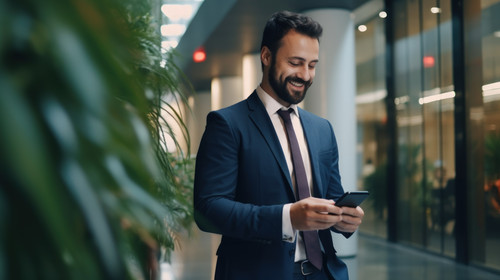 Phone corporate or business man thinking of invest strategy finance growth or financial networking C.jpg