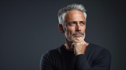PNG studio portrait of a mature man looking thoughtful against a grey background 06218 03.jpg