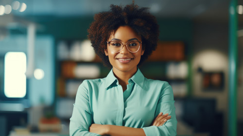 Portrait accountant and black woman with arms crossed in office business workplace or coworking comp.jpg
