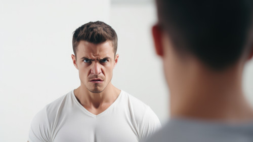 Portrait angry and man with arms crossed frustrated and upset guy against a white studio background .jpg