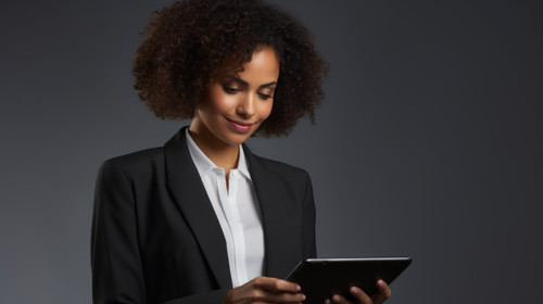 PNG Studio shot of a young businesswoman using a digital tablet against a grey background 06191 03.jpg
