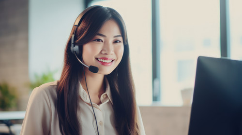 Portrait call center and customer service with a man consulting using a headset in his support offic.jpg