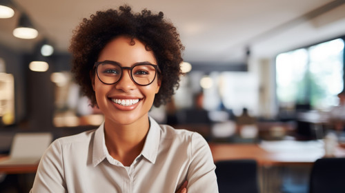 Portrait computer screen and business woman in startup career creative mindset or planning in office.jpg