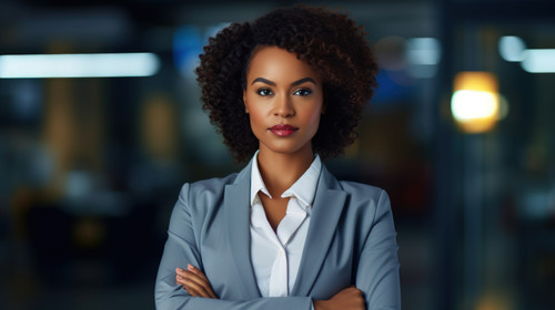 Portrait black woman and lawyer with arms crossed for business leadership and office meeting Face co.jpg