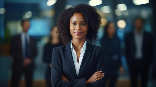 Portrait black woman and lawyer with arms crossed for business leadership and office meeting Face co.jpg