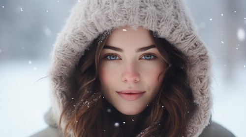Young and pretty woman enjoying a snowy winter day soft focus 00782 02.jpg