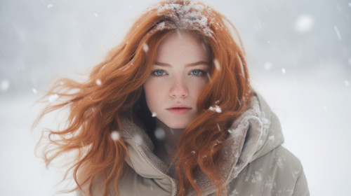Young and pretty woman enjoying a snowy winter day soft focus 00782 00.jpg